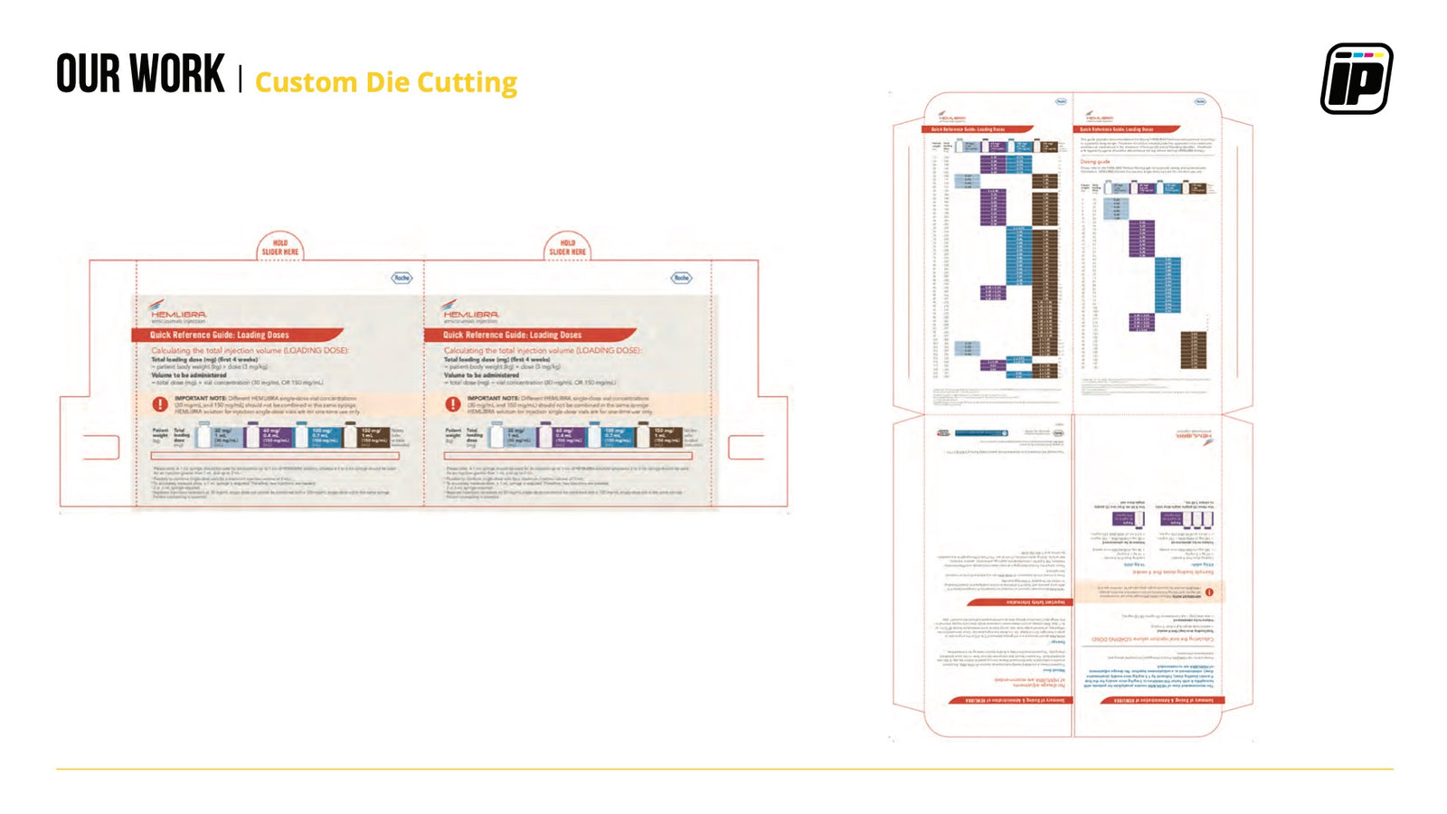 Group of images showcasing the work done for a client.