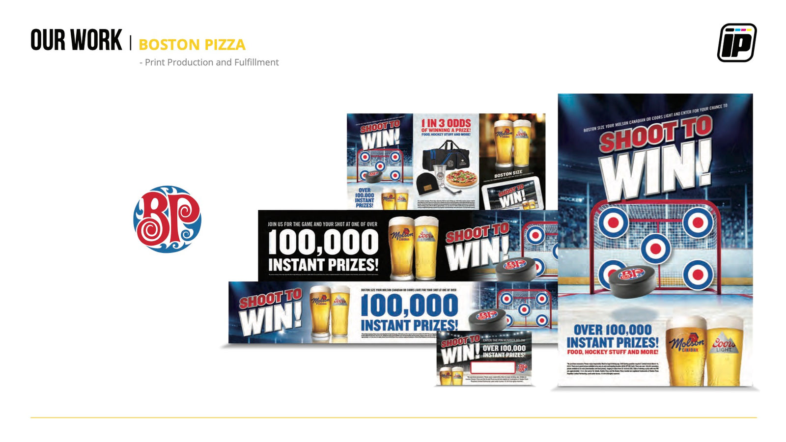 Group of images showcasing the work done for a client.