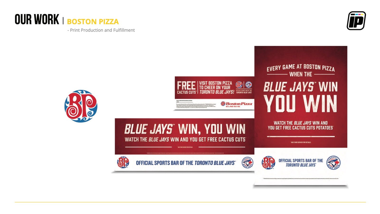 Group of images showcasing the work done for a client.